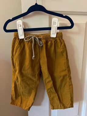 Oso & Me Bowie Corduroy Drawstring Pants - Mustard
